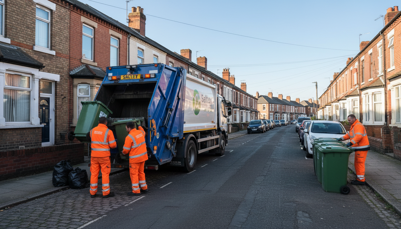 Professional Residential Waste Removal team in Saltley loading waste into van