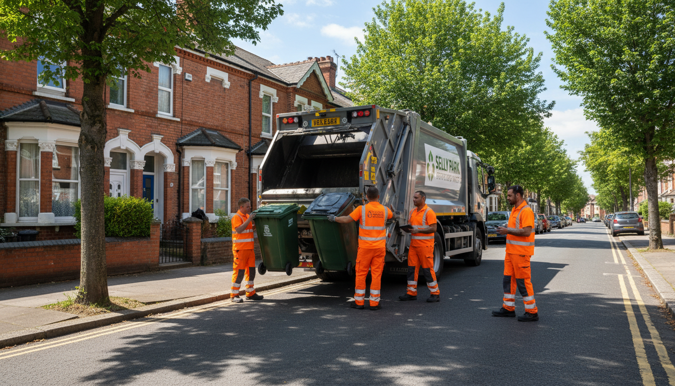 Professional Residential Waste Removal team in Selly Park loading waste into van