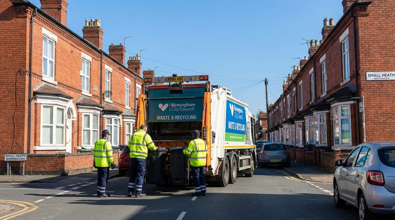 Professional Residential Waste Removal team in Small Heath loading waste into van