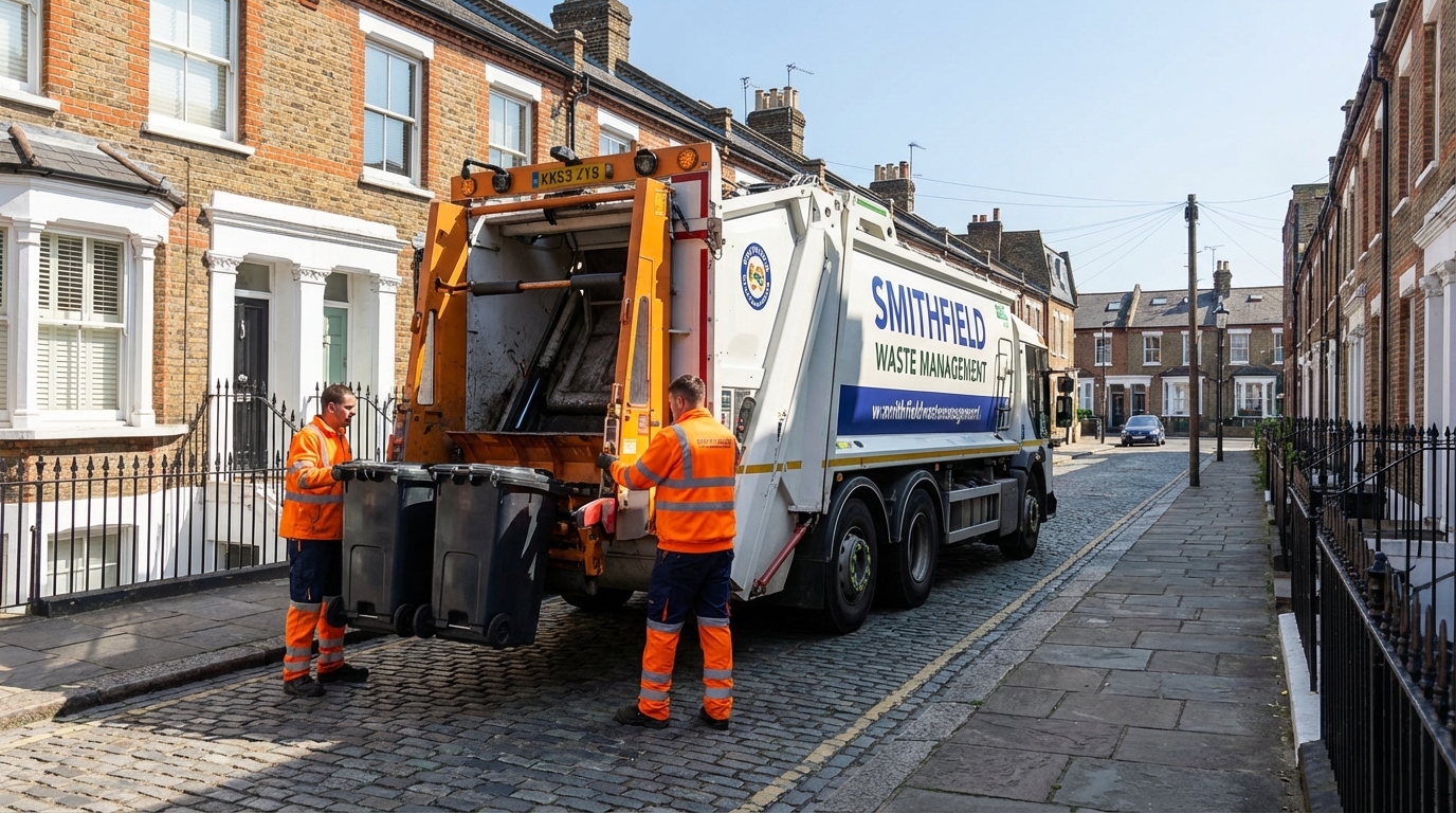 Professional Residential Waste Removal team in Smithfield loading waste into van