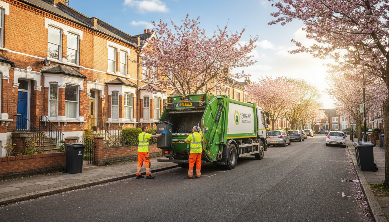 Professional Residential Waste Removal team in Spring Hill loading waste into van