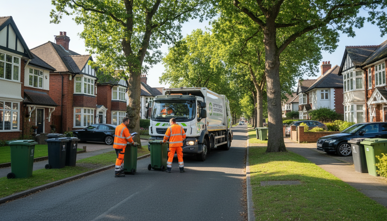 Professional Residential Waste Removal team in Sutton Four Oaks loading waste into van