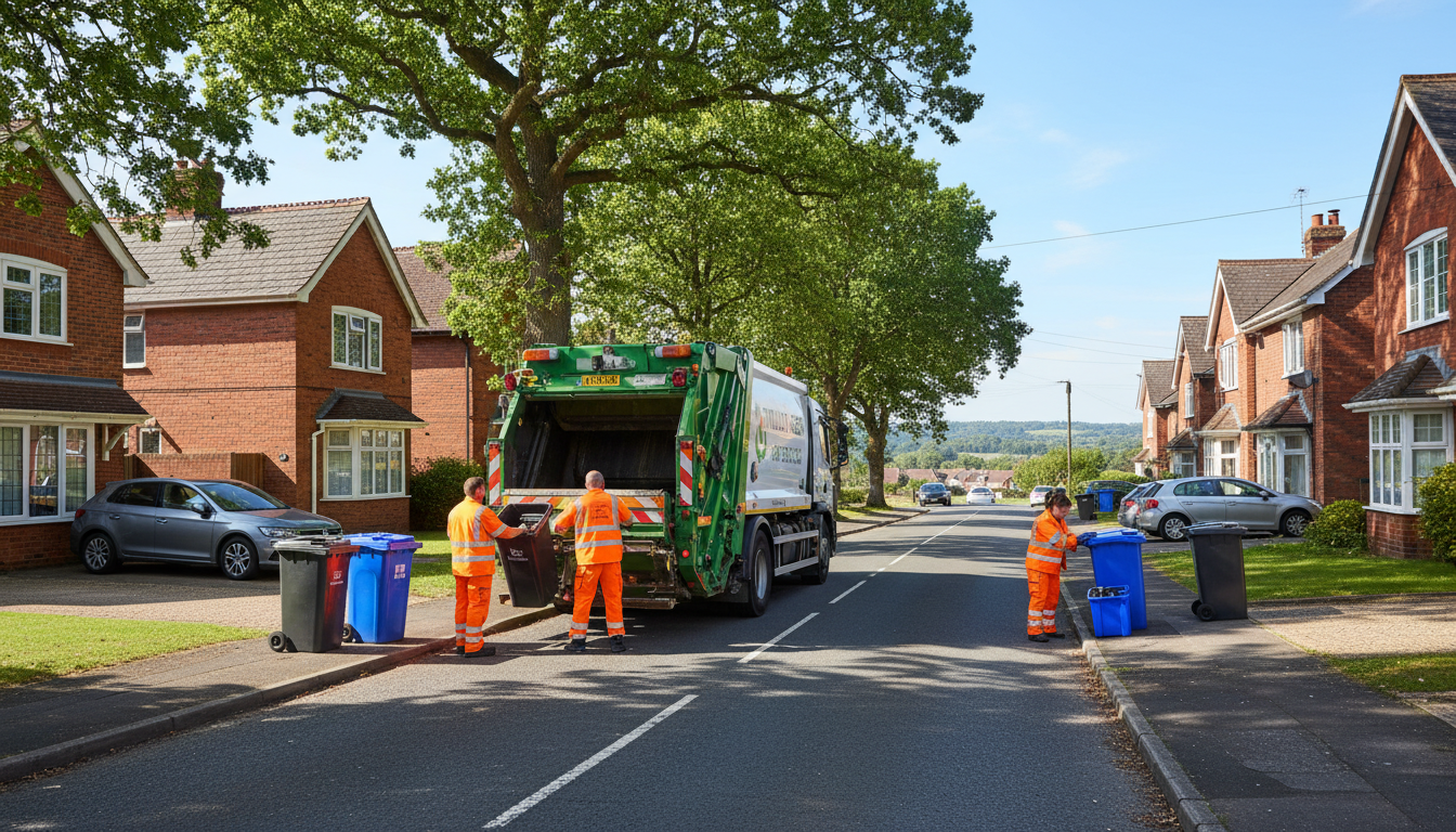 Professional Residential Waste Removal team in Tidbury Green loading waste into van