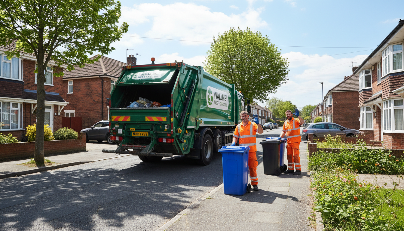 Professional Residential Waste Removal team in Walmley loading waste into van