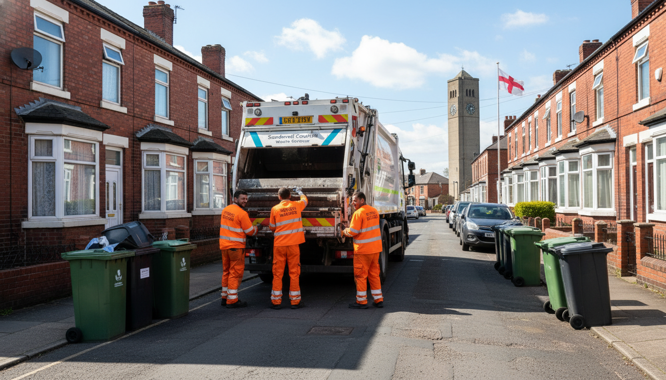 Professional Residential Waste Removal team in West Bromwich loading waste into van
