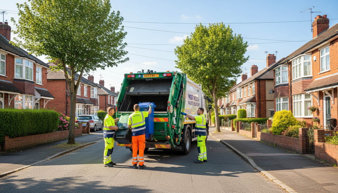 Professional Residential Waste Removal team in West Heath loading waste into van