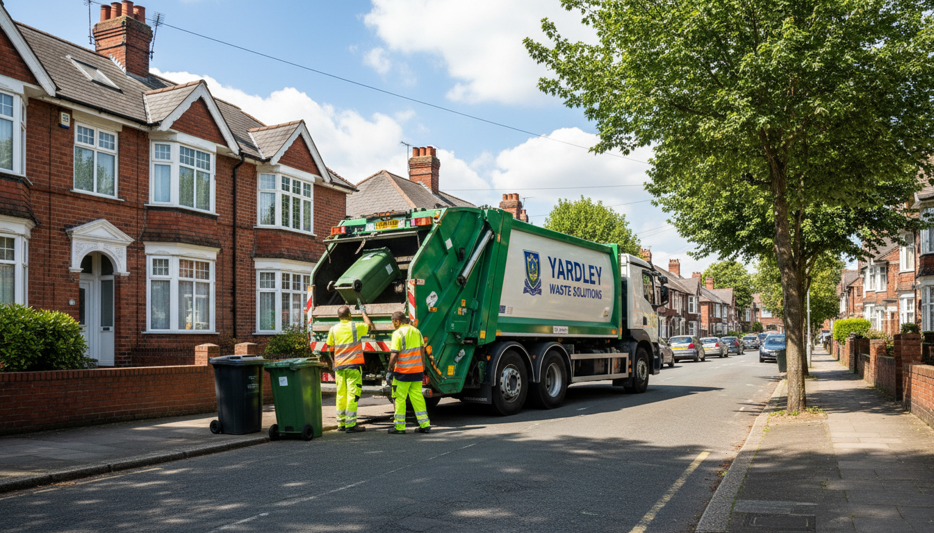Professional Residential Waste Removal team in Yardley loading waste into van