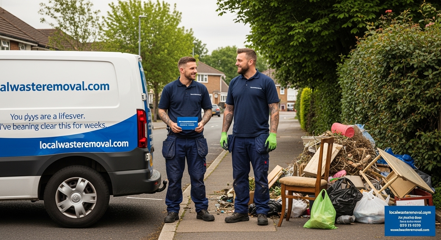 Professional Rubbish Removal team in Acocks Green loading waste into van