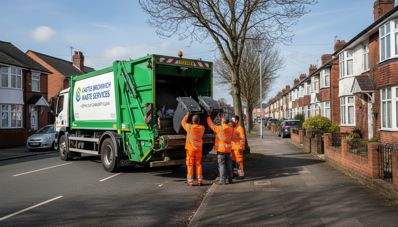 Professional Rubbish Removal team in Castle Bromwich loading waste into van