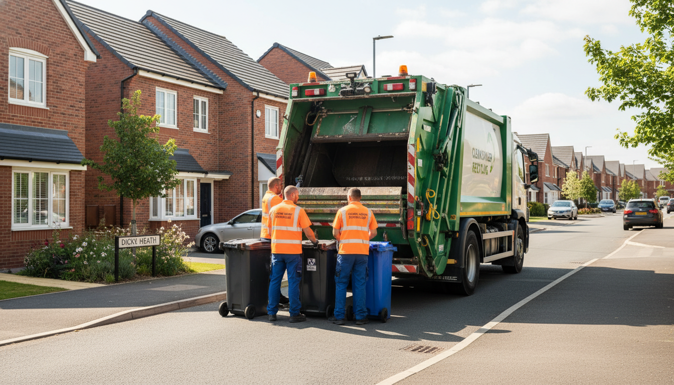 Professional Rubbish Removal team in Dickens Heath loading waste into van