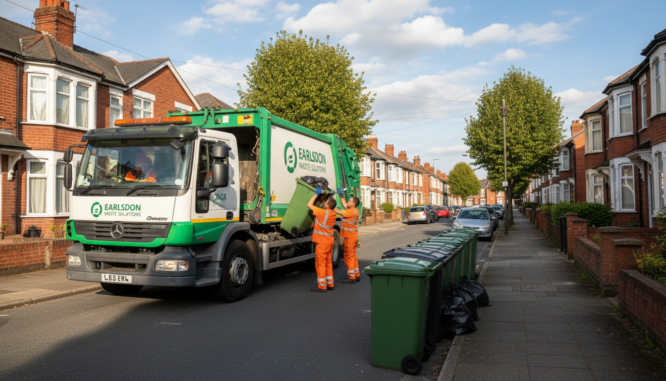 Professional Rubbish Removal team in Earlsdon loading waste into van