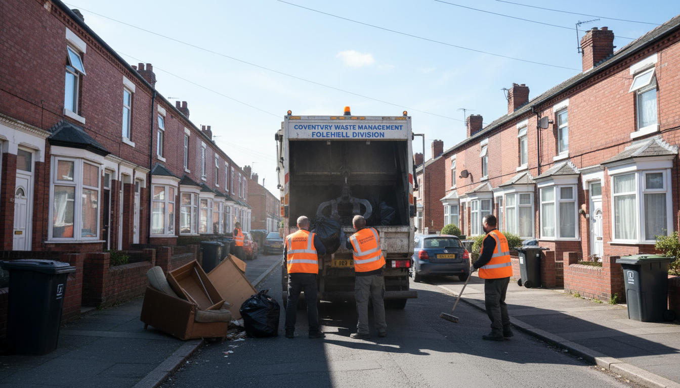 Professional Rubbish Removal team in Foleshill loading waste into van