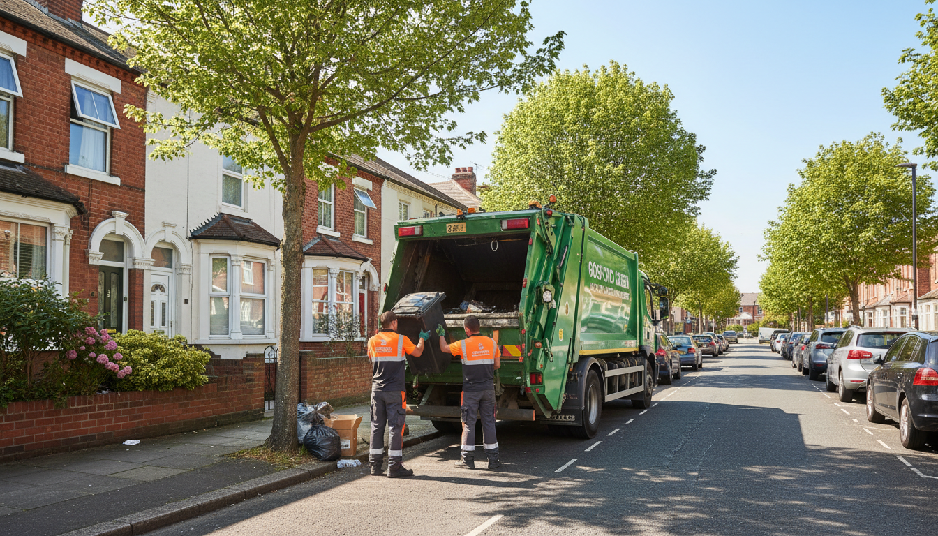 Professional Rubbish Removal team in Gosford Green loading waste into van