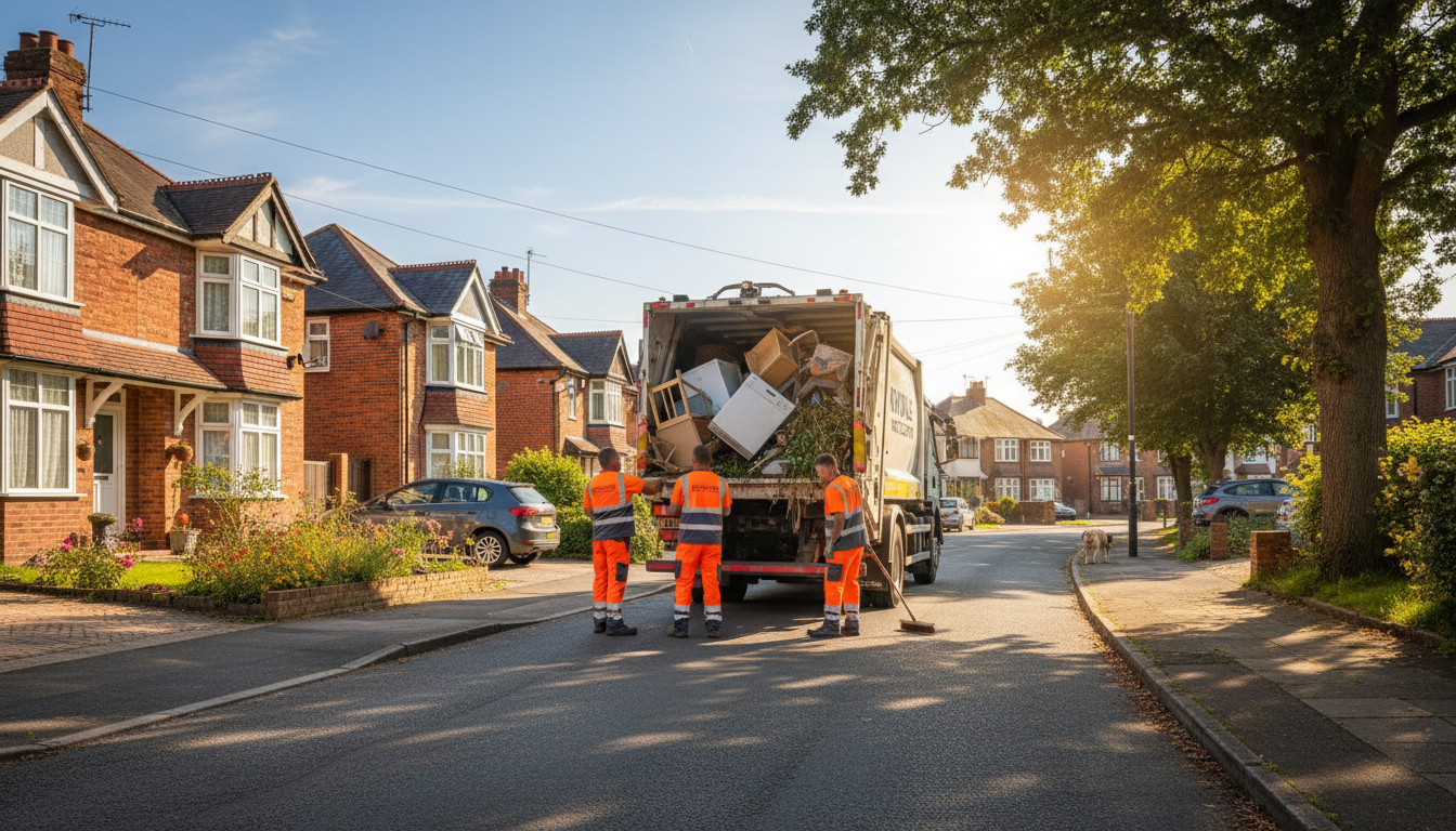 Professional Rubbish Removal team in Knowle loading waste into van