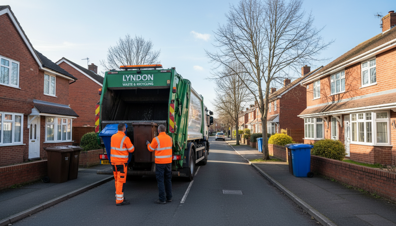Professional Rubbish Removal team in Lyndon loading waste into van