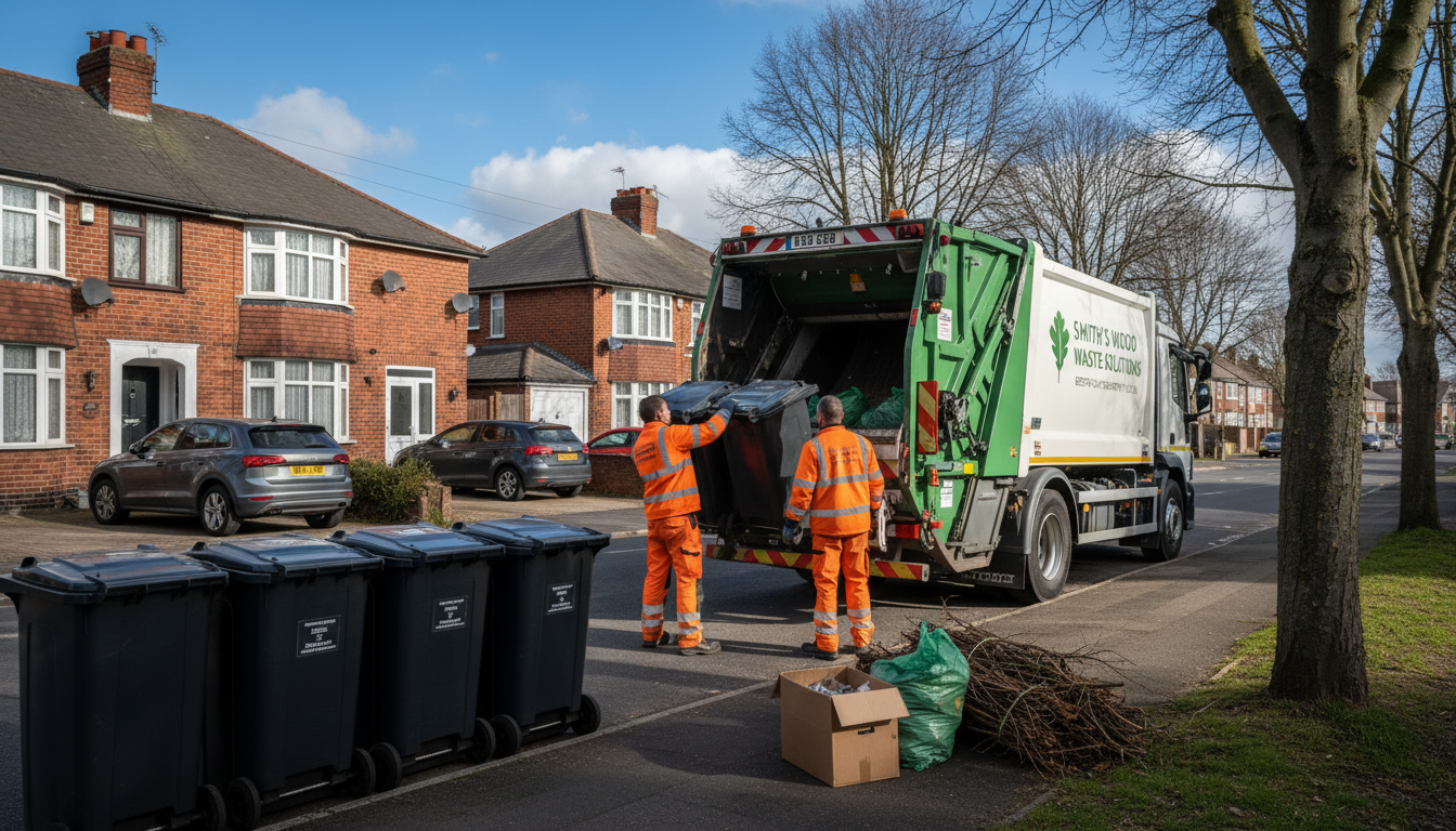 Professional Rubbish Removal team in Smith's Wood loading waste into van