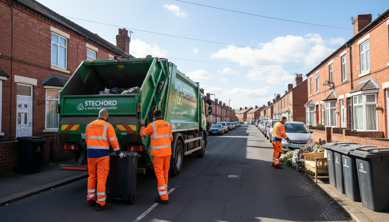 Professional Rubbish Removal team in Stechford loading waste into van