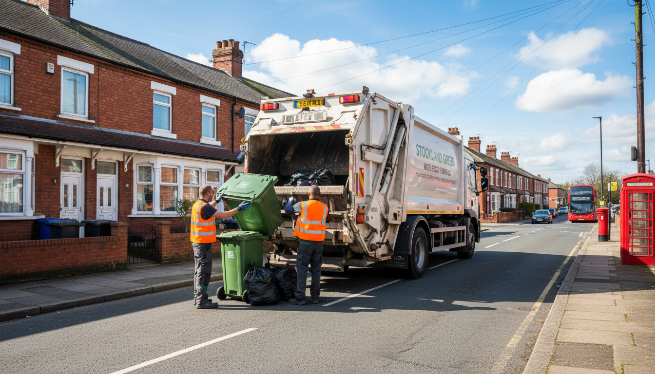 Professional Rubbish Removal team in Stockland Green loading waste into van