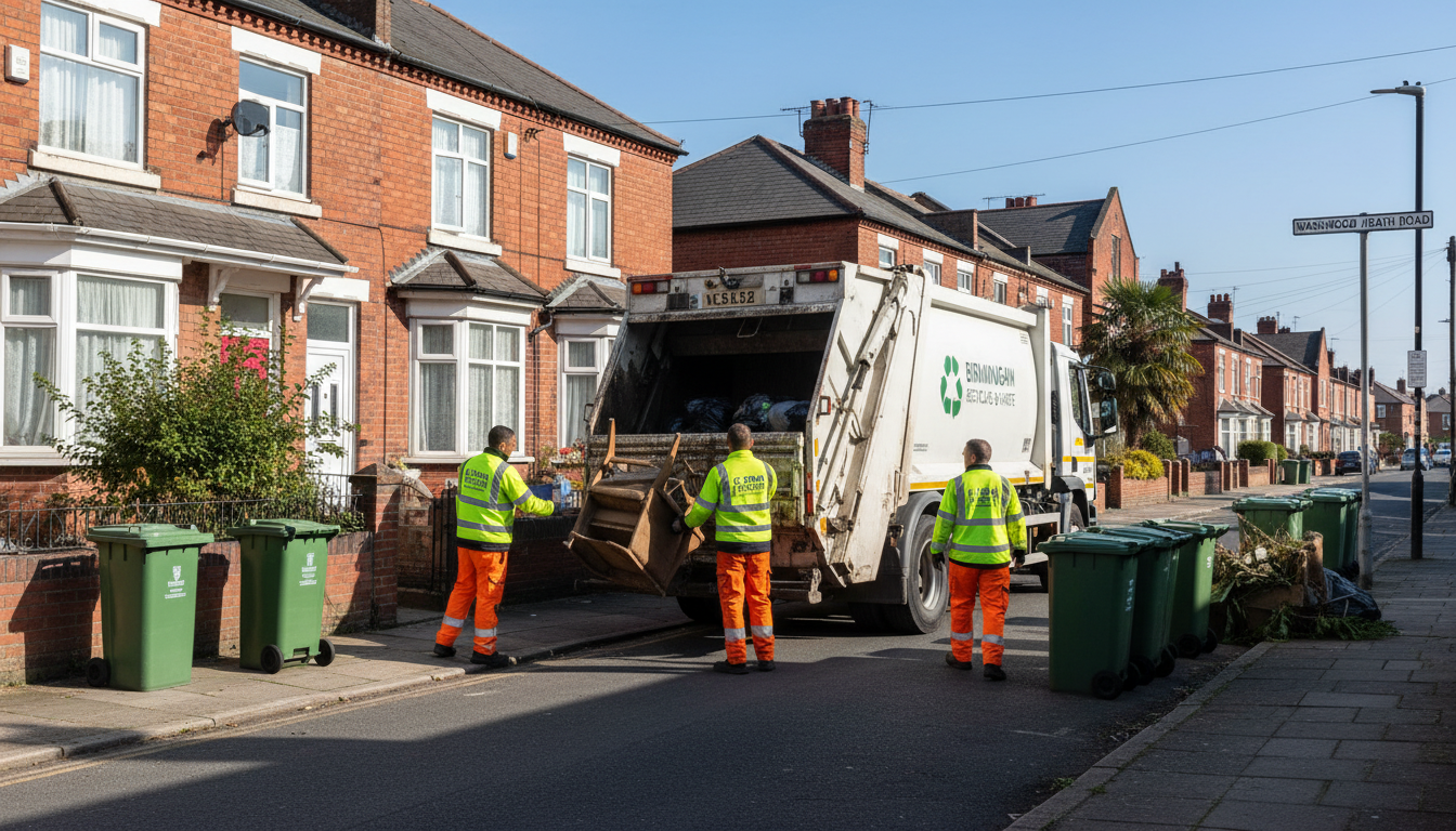 Professional Rubbish Removal team in Washwood Heath loading waste into van