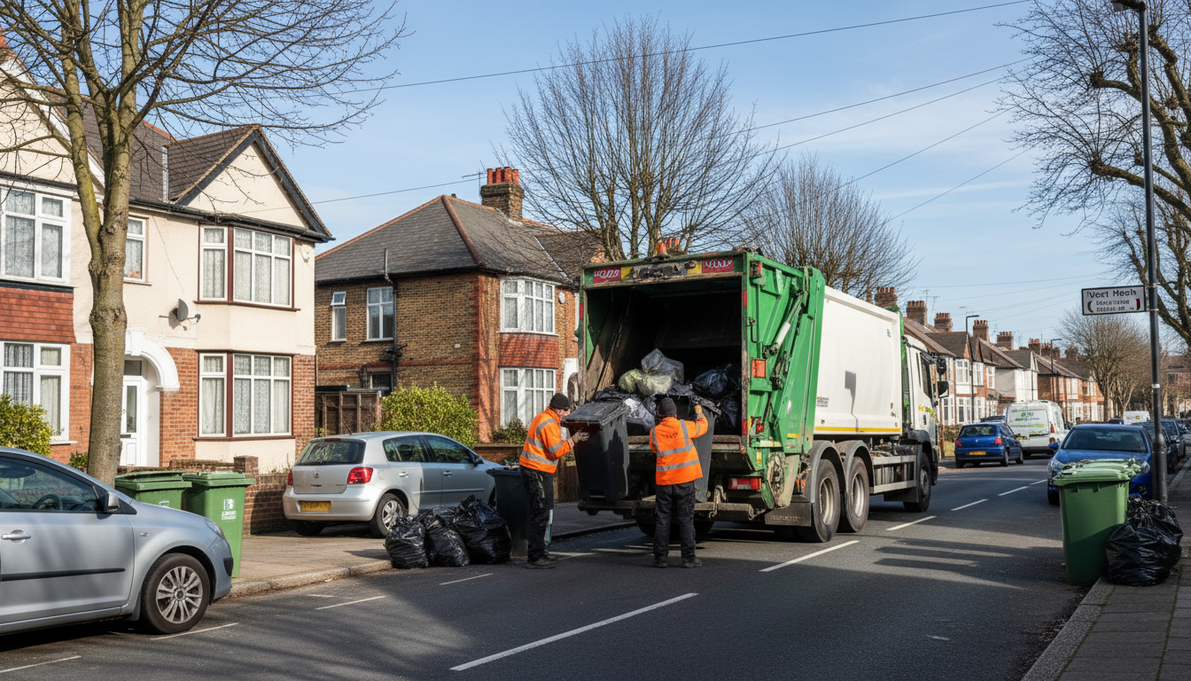 Professional Rubbish Removal team in West Heath loading waste into van