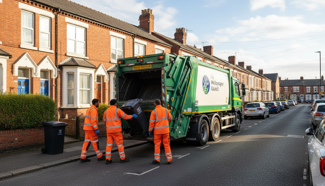 Professional Rubbish Removal team in Wolverhampton loading waste into van