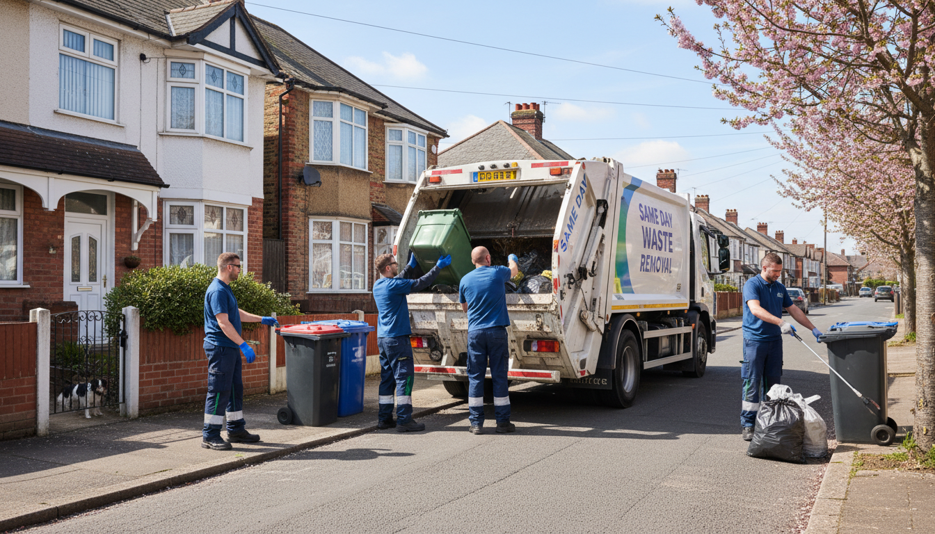 Professional Same Day Waste Removal team in Allesley loading waste into van