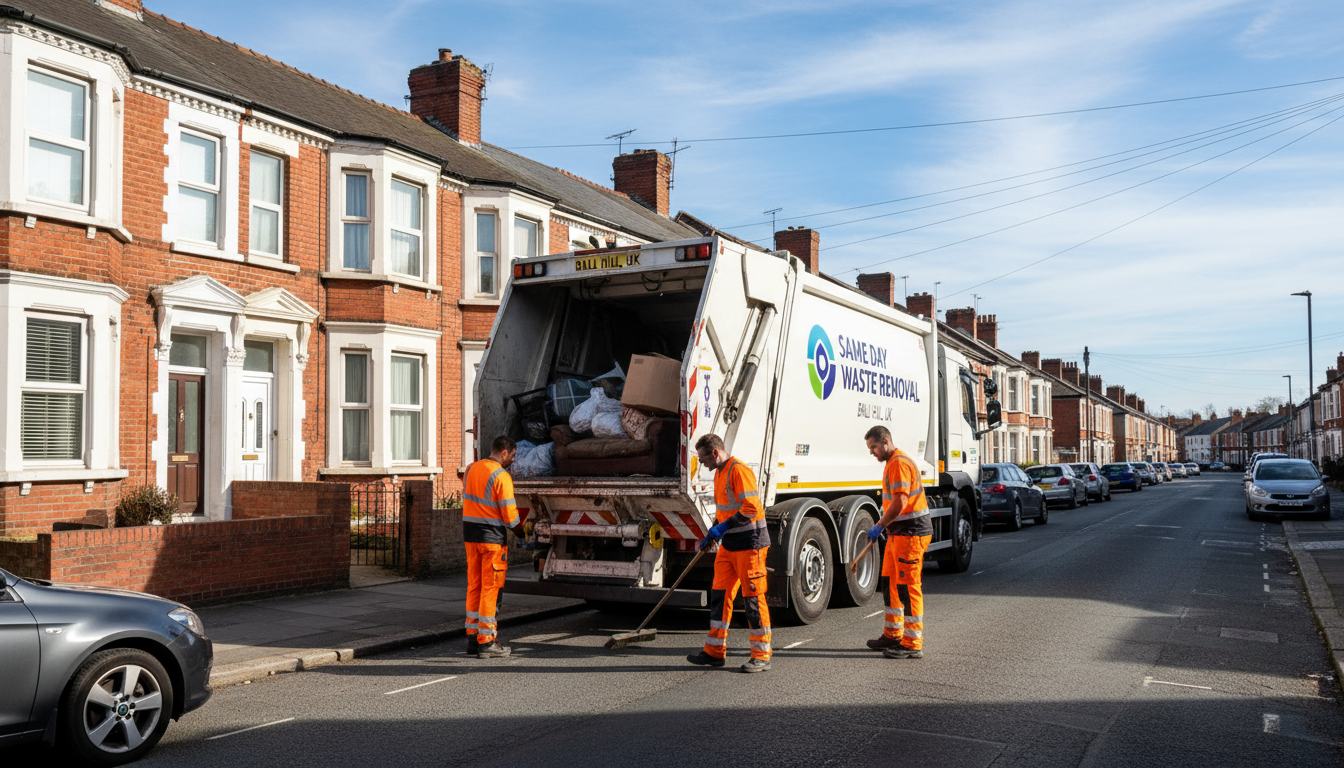 Professional Same Day Waste Removal team in Ball Hill loading waste into van