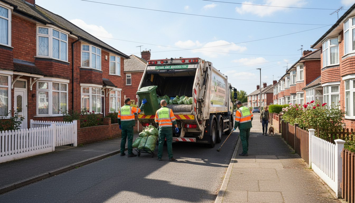 Professional Same Day Waste Removal team in Bickenhill loading waste into van