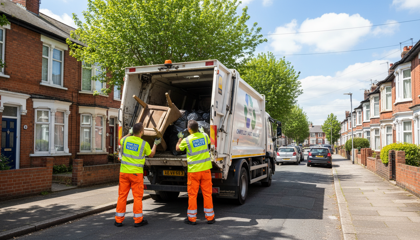 Professional Same Day Waste Removal team in Chapelfields loading waste into van