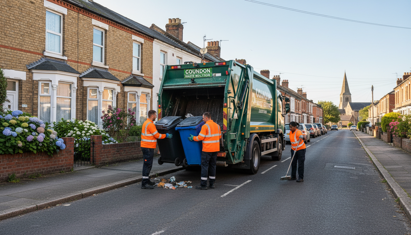 Professional Same Day Waste Removal team in Coundon loading waste into van