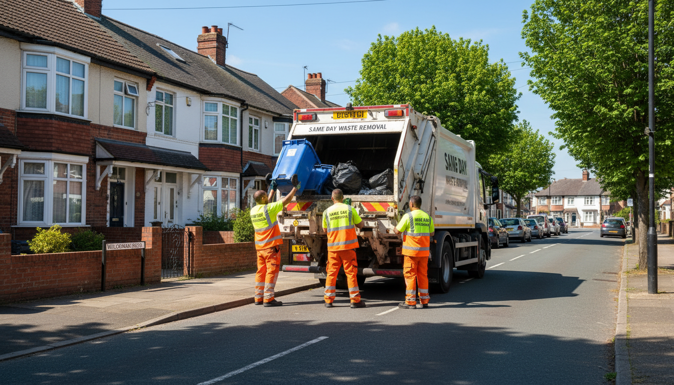 Professional Same Day Waste Removal team in Ernesford Grange loading waste into van