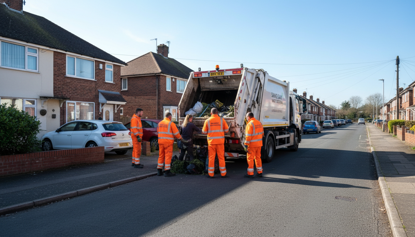 Professional Same Day Waste Removal team in Fordbridge loading waste into van