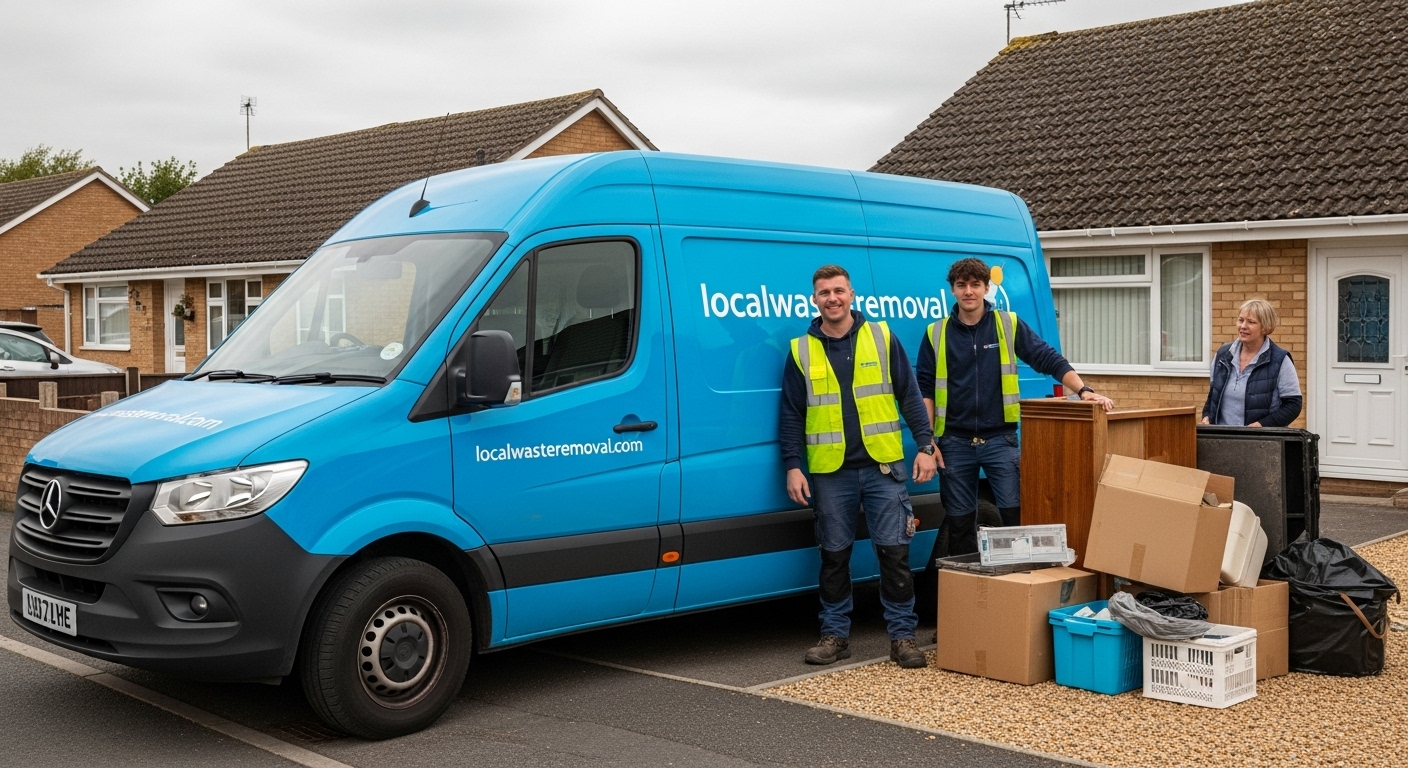 Professional Same Day Waste Removal team in Maney loading waste into van
