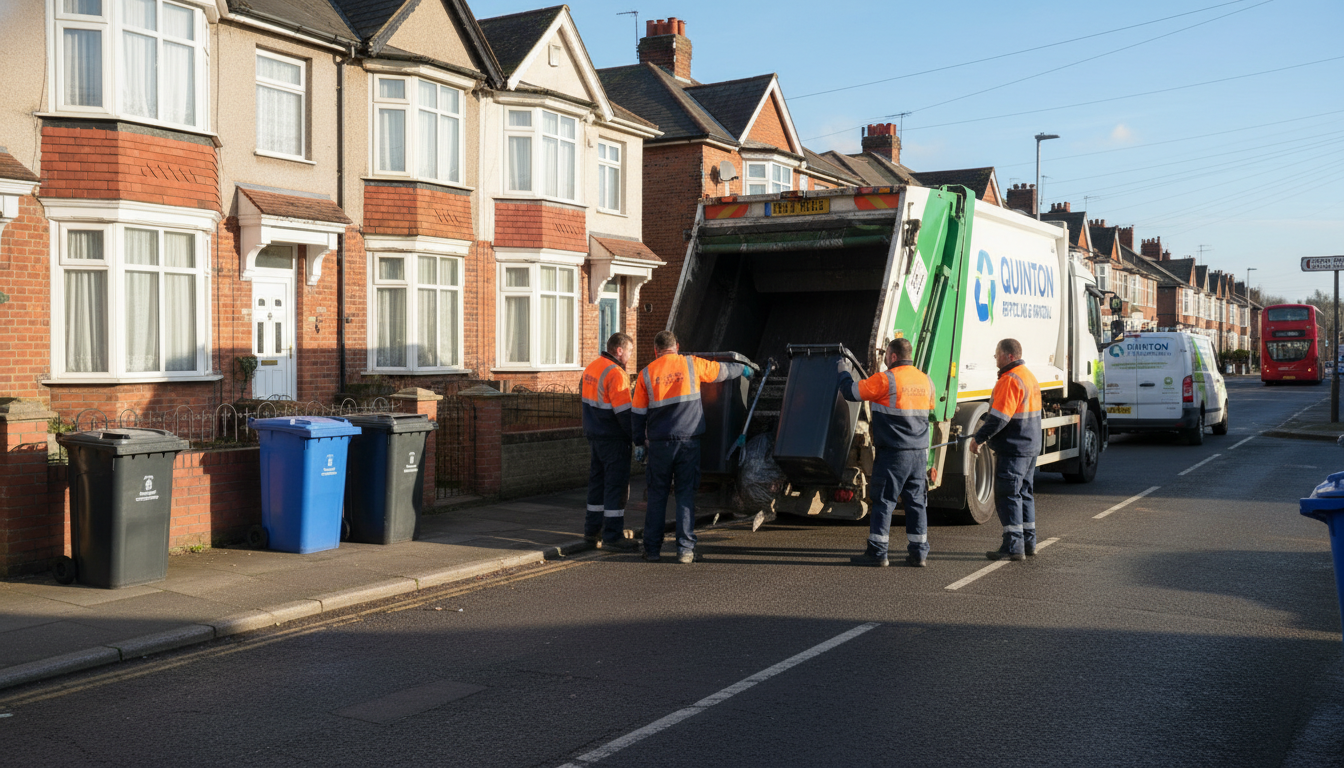 Professional Same Day Waste Removal team in Quinton loading waste into van