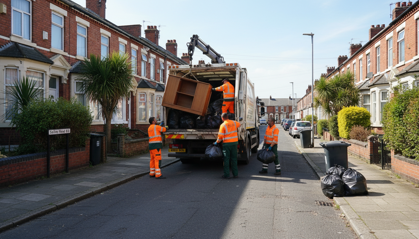 Professional Same Day Waste Removal team in Saltley loading waste into van