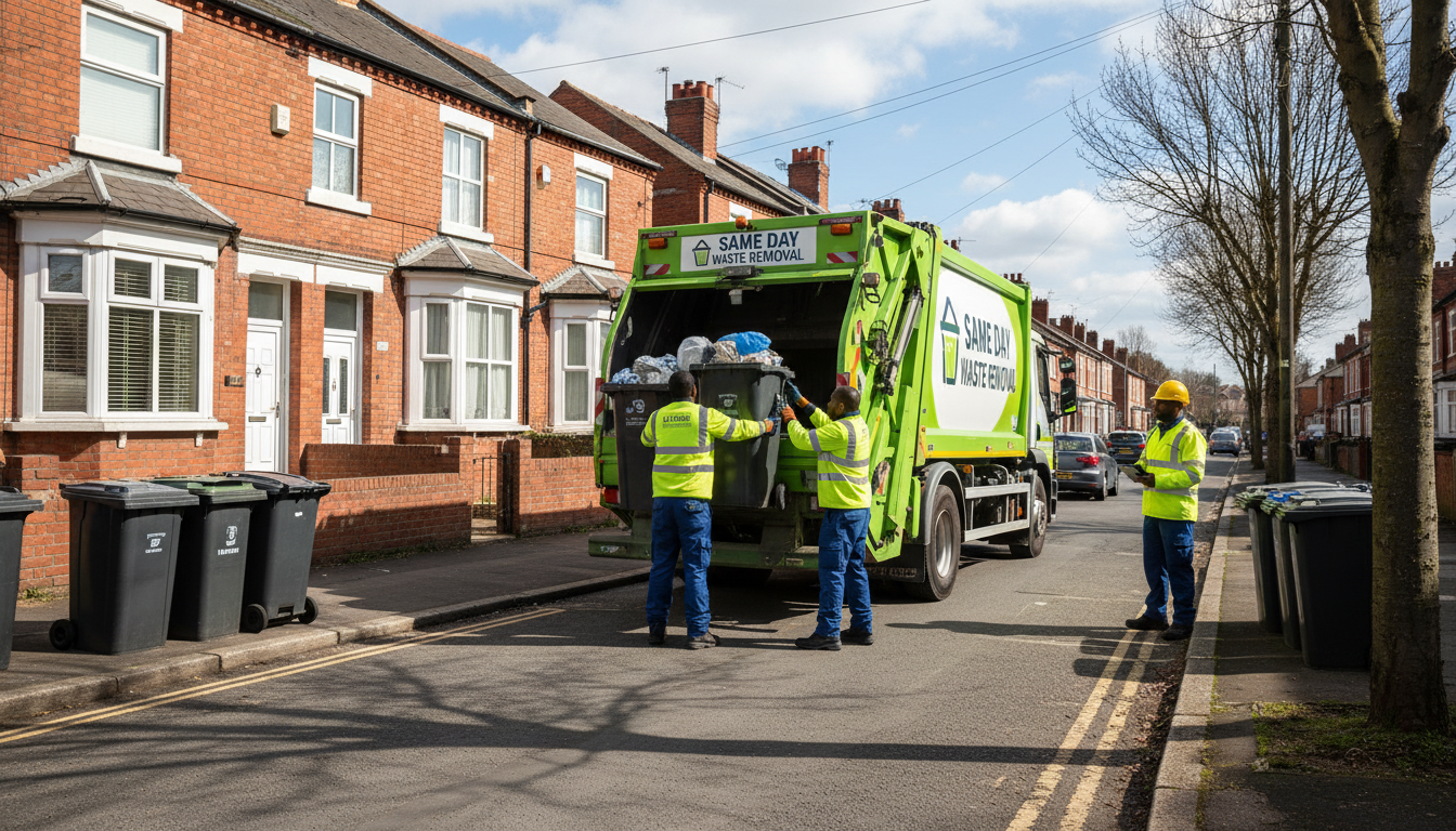 Professional Same Day Waste Removal team in Selly Oak loading waste into van