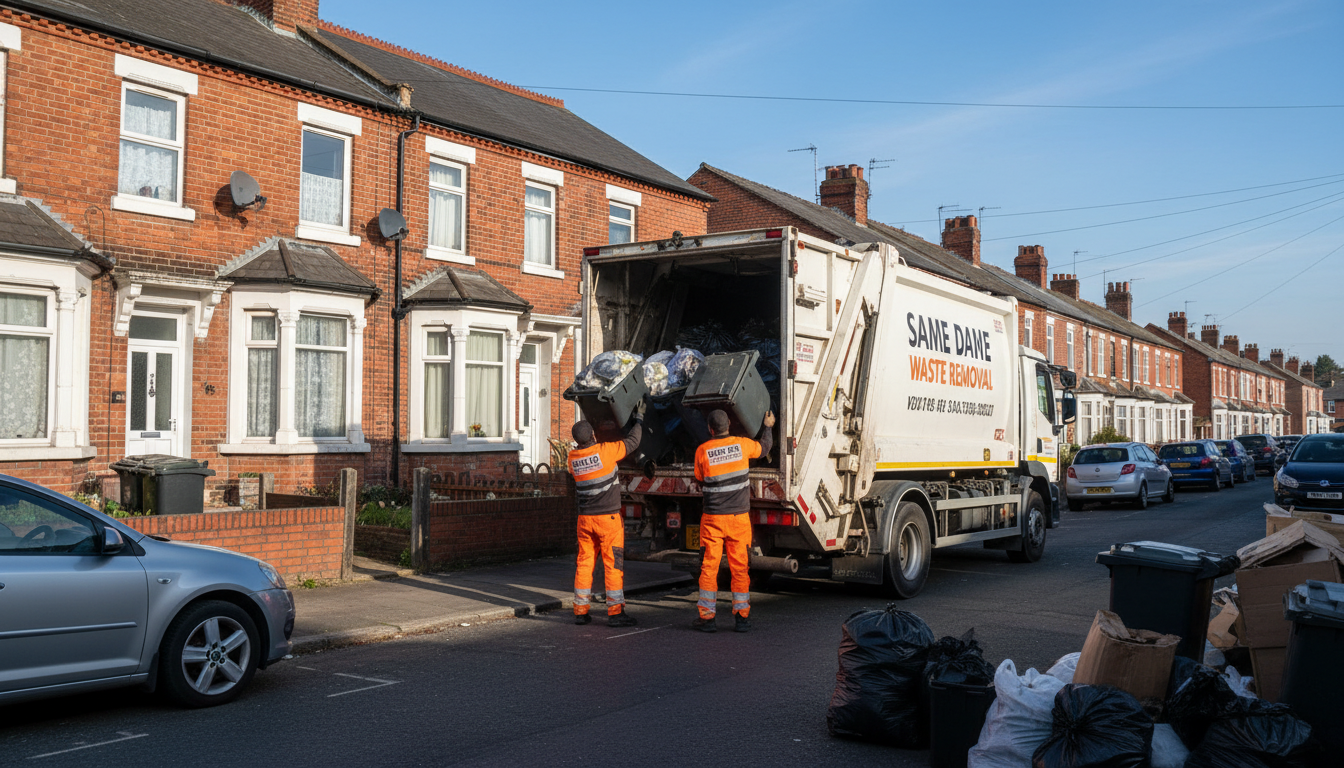 Professional Same Day Waste Removal team in Sparkbrook loading waste into van