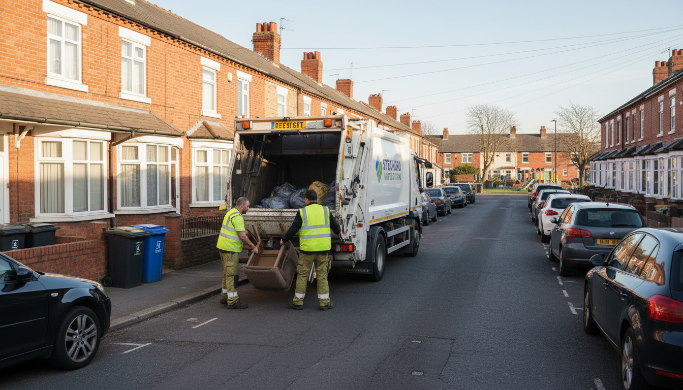 Professional Same Day Waste Removal team in Stechford loading waste into van