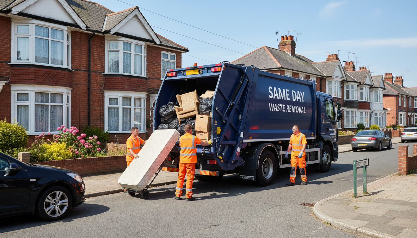 Professional Same Day Waste Removal team in Sutton Vesey loading waste into van