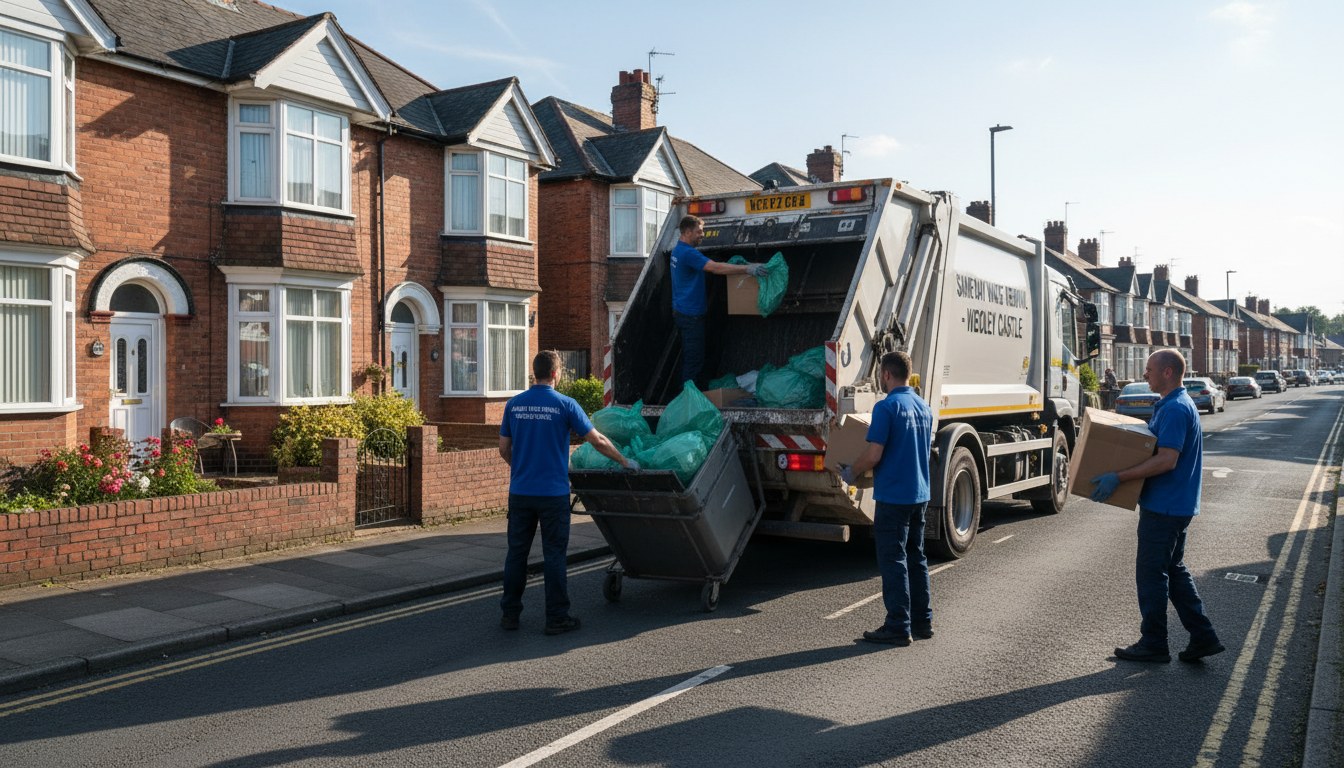 Professional Same Day Waste Removal team in Weoley Castle loading waste into van