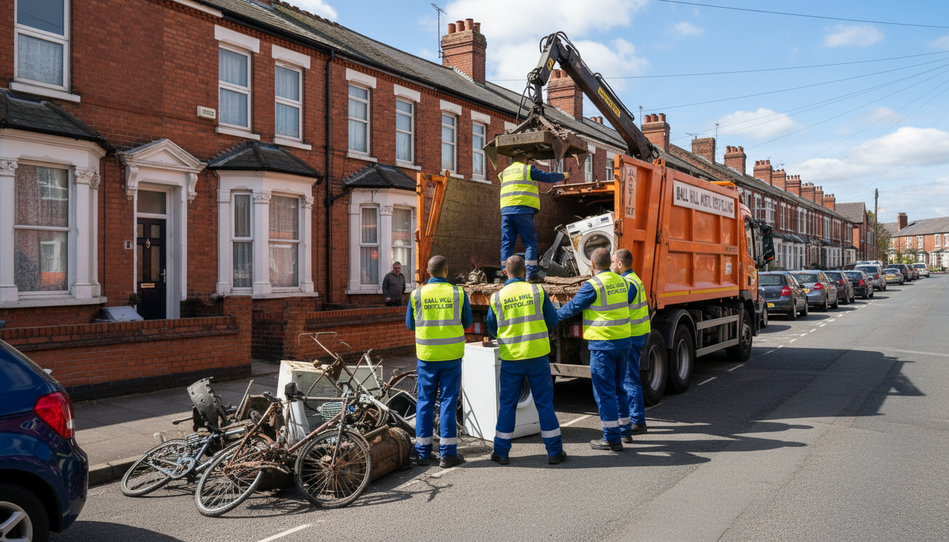 Professional Scrap Metal Removal team in Ball Hill loading waste into van