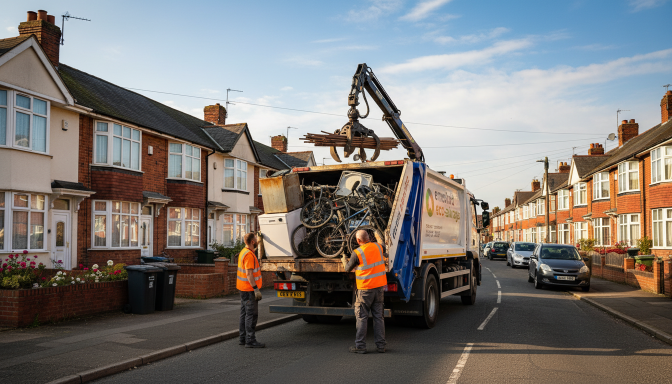 Professional Scrap Metal Removal team in Ernesford Grange loading waste into van