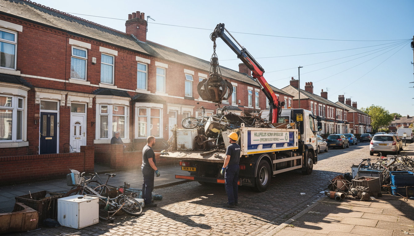 Professional Scrap Metal Removal team in Hillfields loading waste into van