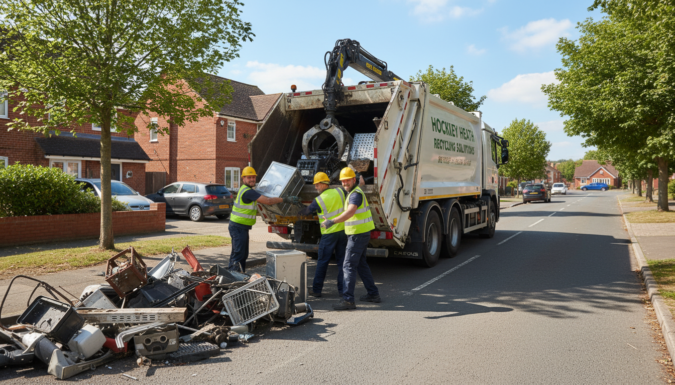 Professional Scrap Metal Removal team in Hockley Heath loading waste into van