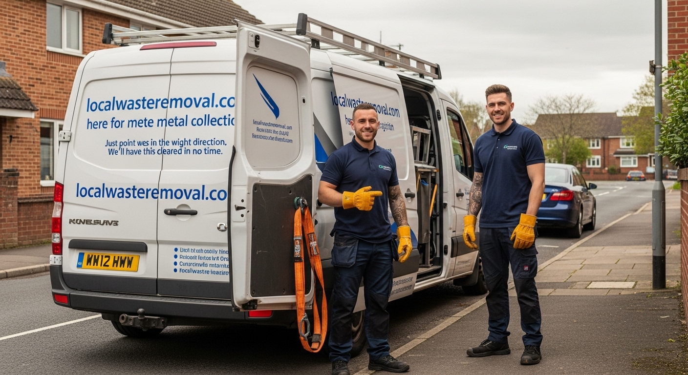 Professional Scrap Metal Removal team in Maney loading waste into van