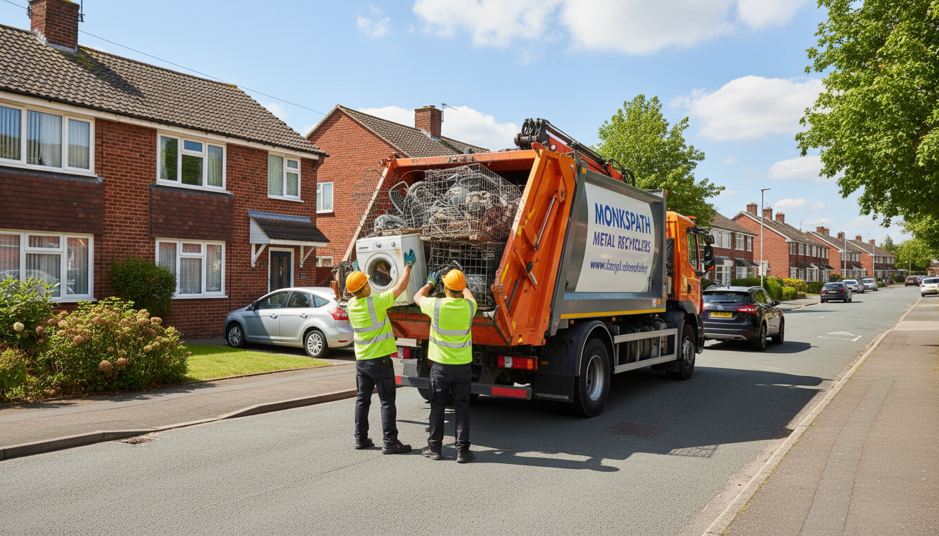 Professional Scrap Metal Removal team in Monkspath loading waste into van