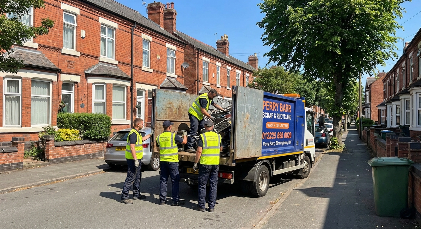 Professional Scrap Metal Removal team in Perry Barr loading waste into van