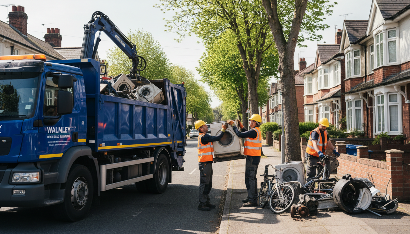 Professional Scrap Metal Removal team in Walmley loading waste into van