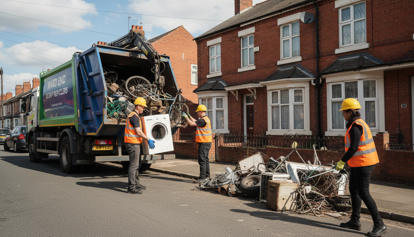 Professional Scrap Metal Removal team in Ward End loading waste into van