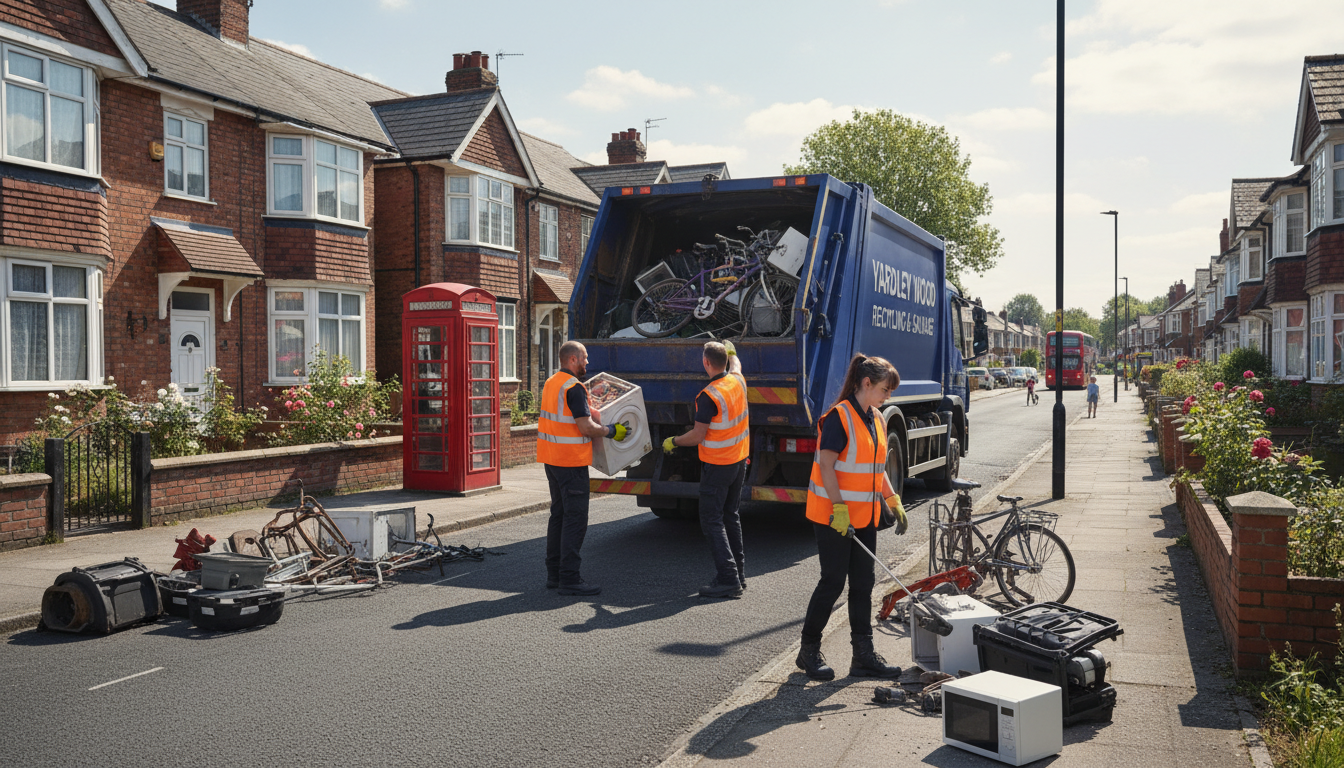 Professional Scrap Metal Removal team in Yardley Wood loading waste into van